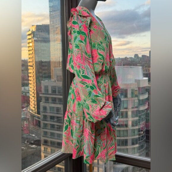 🆕 LILLY PULITZER 🧿 NWT Taviana Stretch Dress Coming in Hot Blue Horizon, Sz 10 - Picture 6 of 15